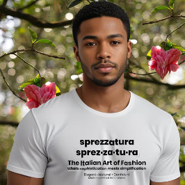 SPREZZATURA: DIE ITALIENISCHE MODEKUNST-BlackDenim Tri-Blend Shirt