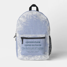 SPREZZATURA: DIE ITALIENISCHE MODEKUNST - DenimArt Bedruckter Rucksack