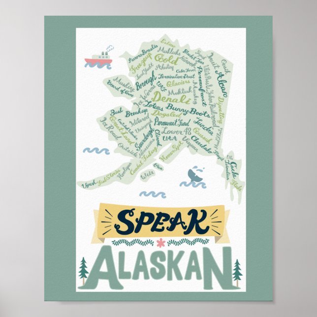 Sprich Alaskan! Poster (Vorne)