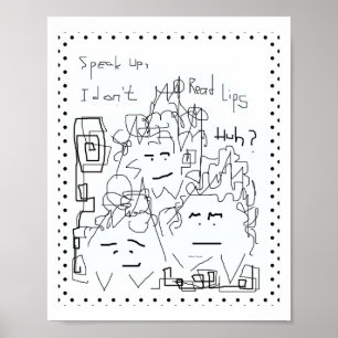 Sprich auf Ich lese kein Lips Poster