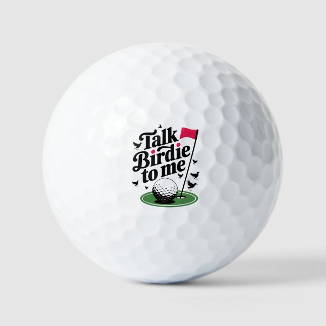 Sprich Birdie mit mir Funny golf puff Golfball (Vorderseite)