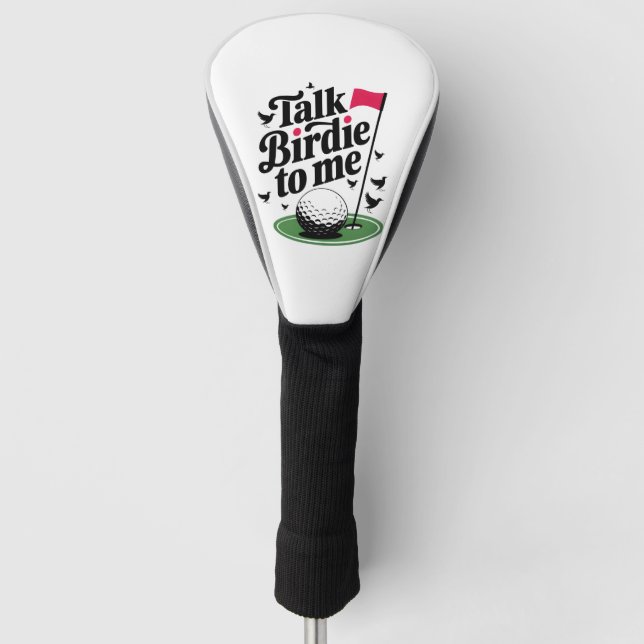 Sprich Birdie mit mir Funny golf puff Headcover (Vorderseite)