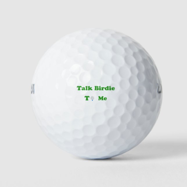 Sprich Birdie mit mir Golfball (Vorderseite)