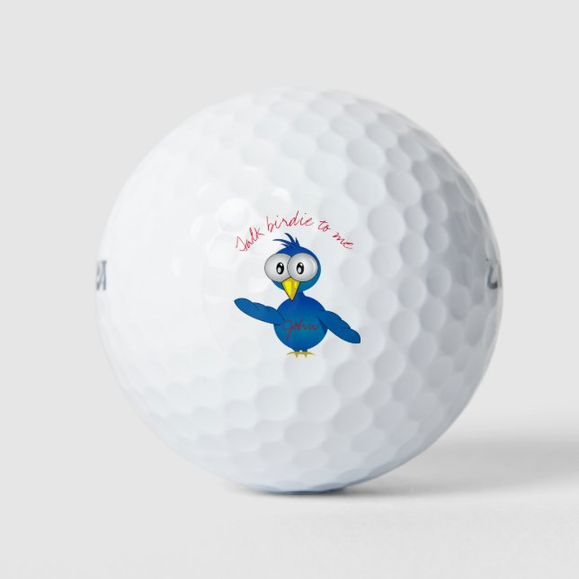 Sprich Birdie mit mir Golfball (Vorderseite)