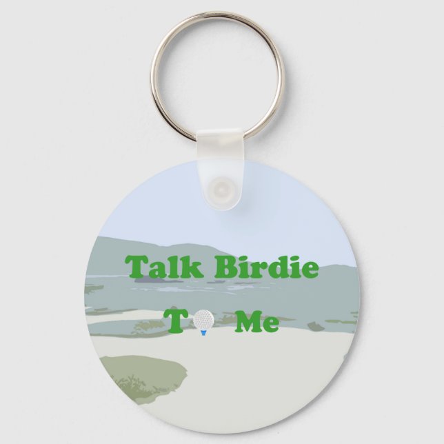 Sprich Birdie mit mir Schlüsselanhänger (Vorderseite)
