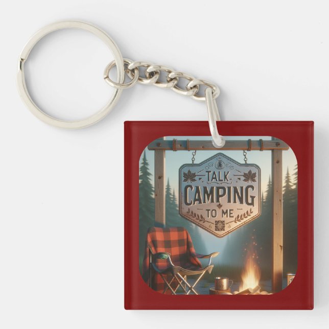 Sprich Camping mit mir – Schlüsselanhänger Adventu (Vorderseite)