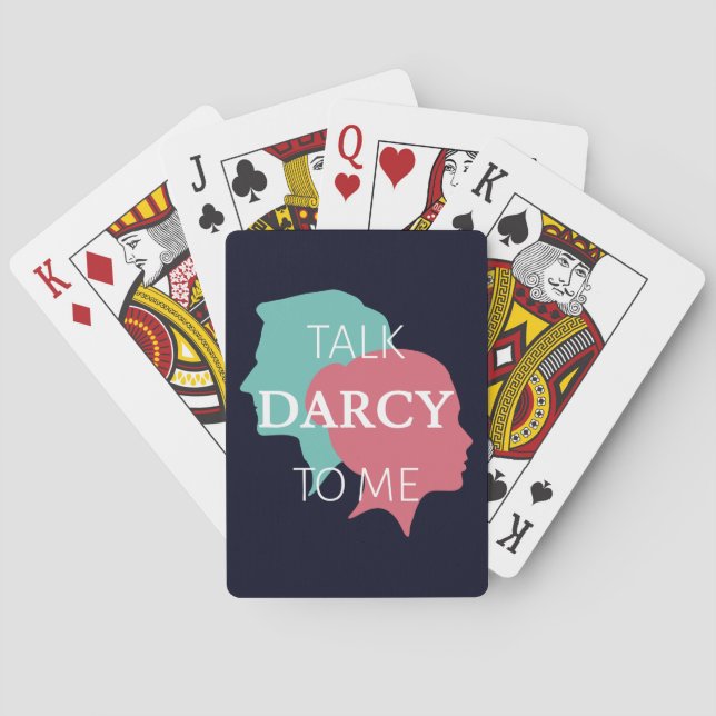 Sprich Darcy mit mir IV Spielkarten (Rückseite)
