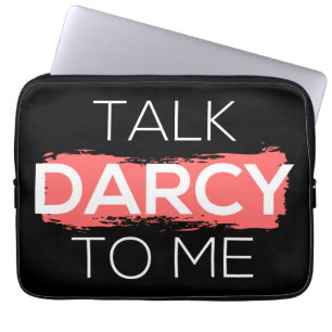 Sprich Darcy mit mir Laptopschutzhülle