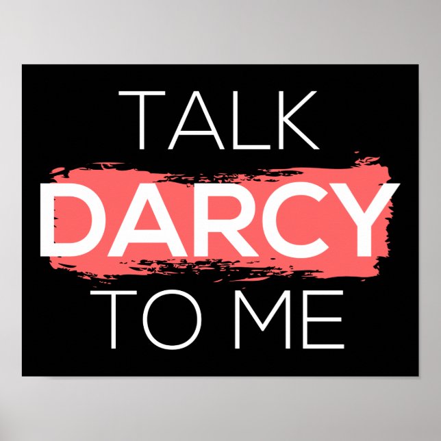 Sprich Darcy mit mir Poster (Vorne)