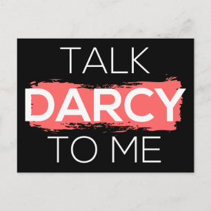 Sprich Darcy mit mir Postkarte