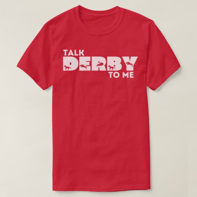 Sprich Derby mit mir Funny Retro Kentucky Derby Ti T-Shirt (Design vorne)