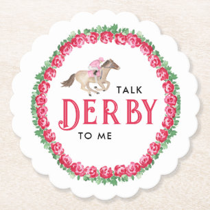 Sprich Derby mit mir Pferderennen Derby Brautdus Untersetzer