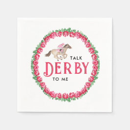 Sprich Derby mit mir | Race Derby Brautparty Serviette