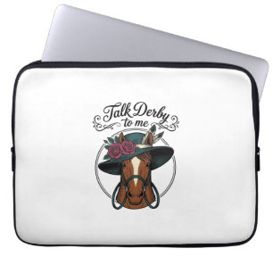 Sprich Derby Mit Mir Vintage Pferd Hut Design Laptopschutzhülle