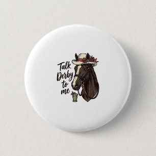 Sprich Derby Mit Mir Vintage Pferderennen Shirt De Button