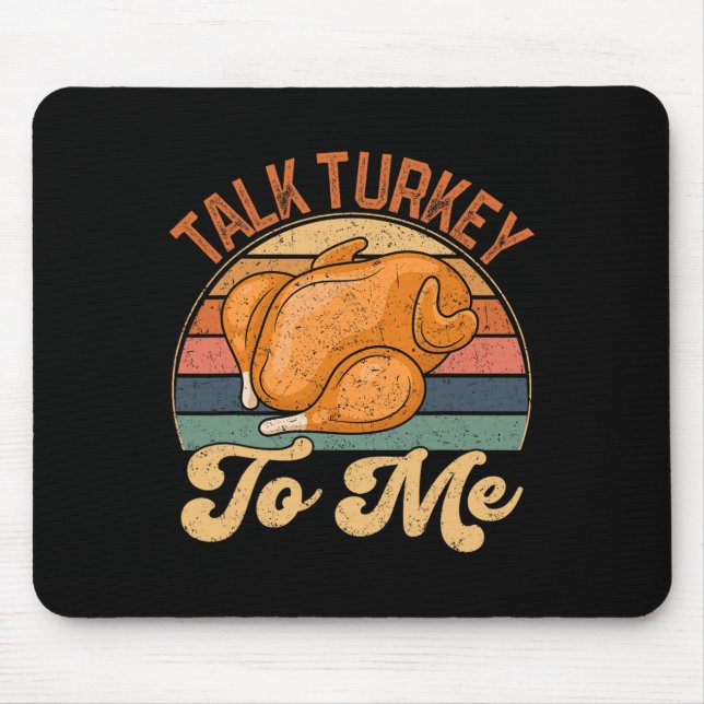 Sprich die Türkei mit mir Leg Day Funny Erntedank  Mousepad (Vorne)