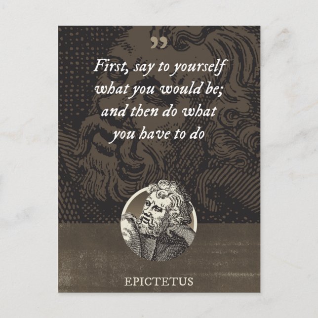 Sprich dir zuerst, was du sein würdest, und dann postkarte (Vorderseite)