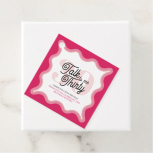 Sprich Dreißig mit mir Curvy Groovy 30. Geburtstag Geschenkanhänger