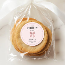 Sprich Dreißig mit mir Elegant Rosa Bow 30. Geburt