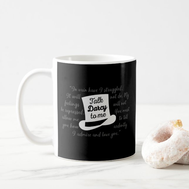 Sprich dunkel mit mir II Kaffeetasse (Mit Donut)