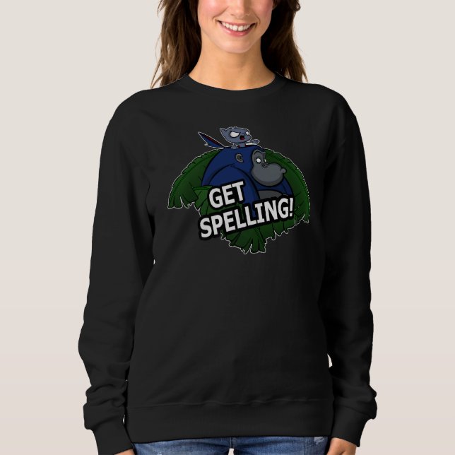 Sprich! Gorilla und Katze Sweatshirt (Vorderseite)