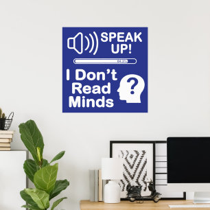 Sprich Klartext – Ich kann keine Gedanken lesen Lu Poster