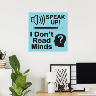 Sprich Klartext – Ich kann nicht Gedankenlesen Lus Poster