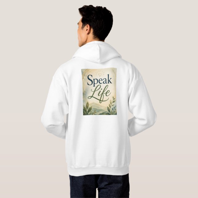Sprich Leben Hoodie (Schwarz voll)
