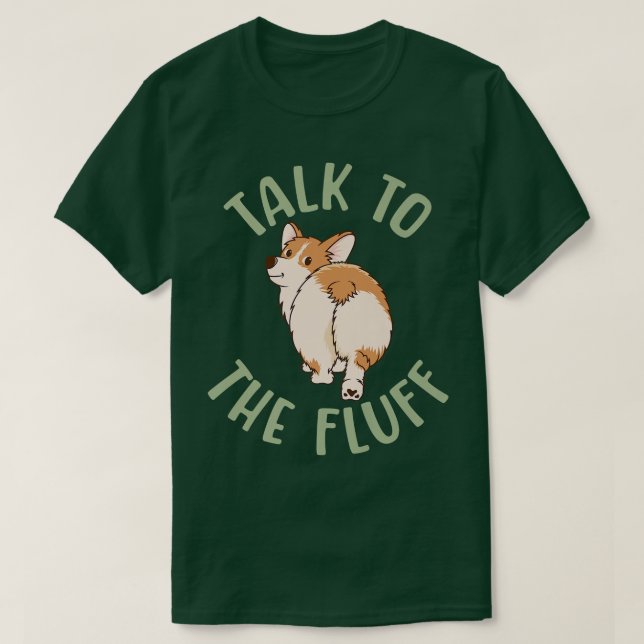 Sprich mit dem Flussufer, Funny Corgi, Ladys Man D T-Shirt (Design vorne)