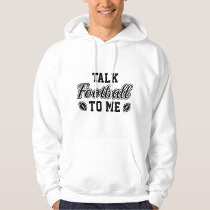 Sprich mit mir Fußball Hoodie