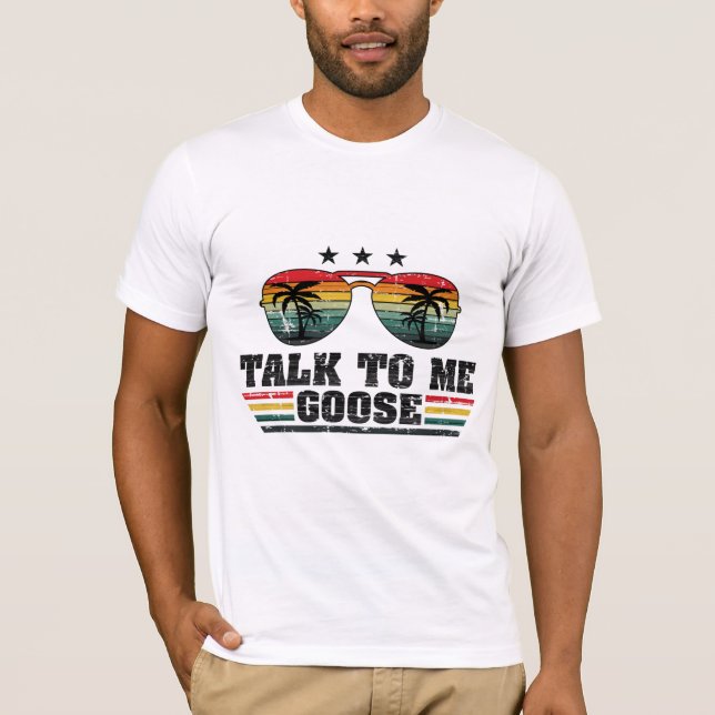 Sprich Mit Mir Gans T-Shirt (Vorderseite)