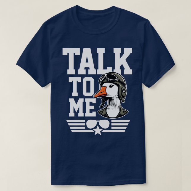 Sprich mit mir Gans T-Shirt (Design vorne)