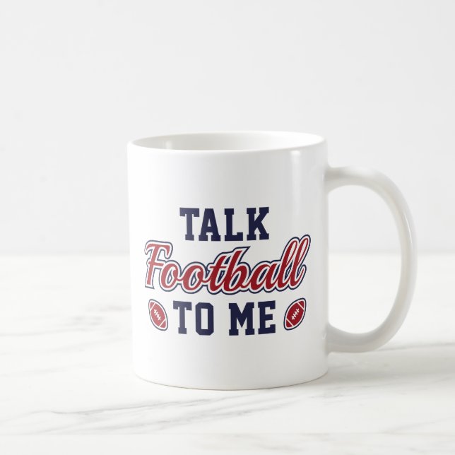 Sprich mit mir über Fußball Kaffeetasse (Rechts)