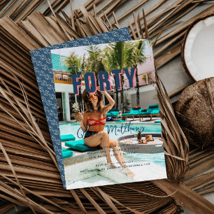 Sprich mit mir über Vierzig   40. Geburtstag Party Einladung