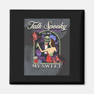 Sprich mit mir Vintag Retro Fun Halloween Pick Magnet
