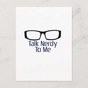 Sprich Nerdy mit mir Postkarte
