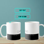Sprich nicht bis unter Linie lustig Kaffeetasse<br><div class="desc">Diese elegante, aber lustige Kaffee- und Teezubereitung ist perfekt für das Büro. Personalisieren Sie die Namensnachricht und die Farben. Suchen Sie nach weiteren Varianten des Themas in der unten stehenden Kollektion, oder kontaktieren Sie uns, um etwas Besonderes für Sie zu entwerfen.</div>