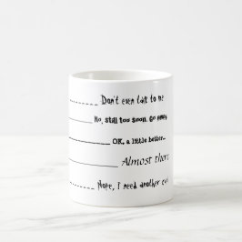 "Sprich nicht mal mit mir" Kaffee-Tasse Kaffeetasse