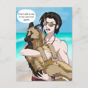 Sprich nicht mit mir oder meiner Son Card Postkarte