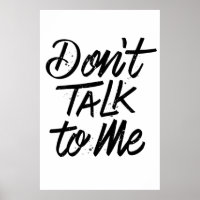 Sprich nicht mit mir Poster 24x36
