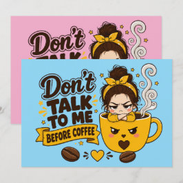 Sprich nicht mit mir vor dem Kaffee Grumpy Girl