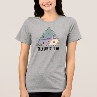 Sprich Schmutzig zu Mir - Bodentexturdiagramm Tri-Blend Shirt
