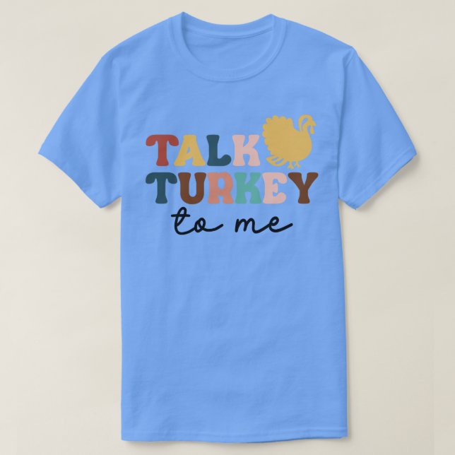 Sprich Türkei mit mir Leg Day Funny Erntedank Männ T-Shirt (Design vorne)