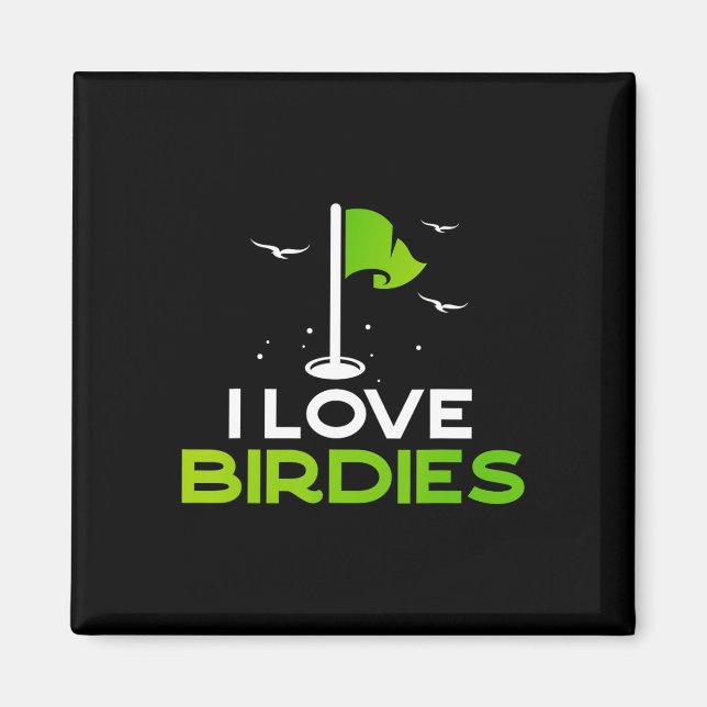 Sprich Vogel Mit Mir Lustiges Golf Pun Geschenk Ic Magnet (Vorne)