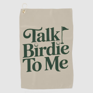 Sprich Vögelchen Zu Mir Golf Lustig Mädchen Golfer Golfhandtuch