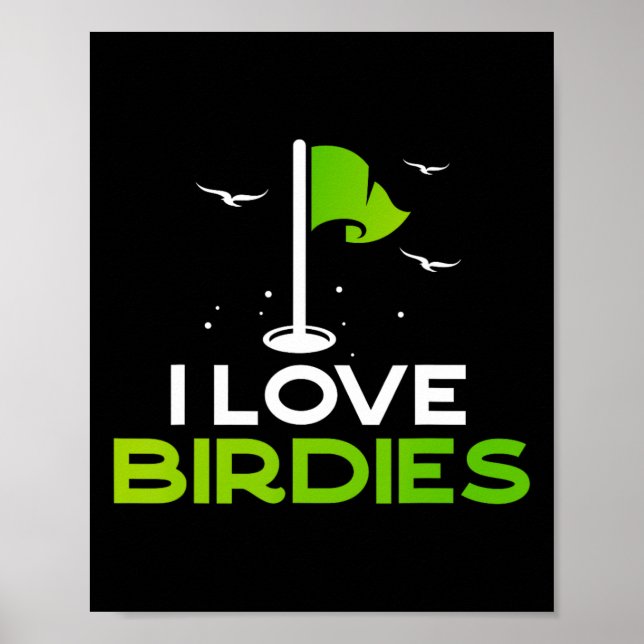Sprich Vögelchen Zu Mir Lustiges Golf Geschenk Ich Poster (Vorne)