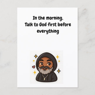 „Sprich zuerst mit Gott“ Inspirationskarte Postkarte