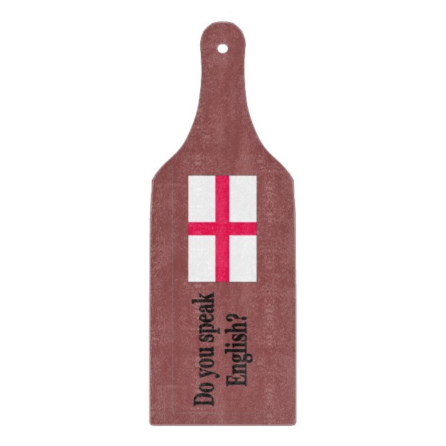 Sprichst du Englisch in Englisch.Flag bf? Schneidebrett (Vorderseite)