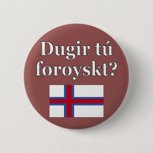 Sprichst du Färöisch? Auf Färöisch. Flag Button