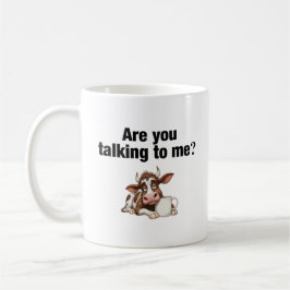 Sprichst du mit mir? Funny Cow Kaffeetasse